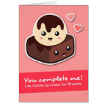 Amor y romance - crema y brownie de Vanilla Ice Felicitacion