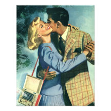 Amor y romance, danza del vintage del navidad anuncios  