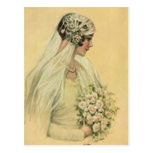 ¡Amor y romance, reserva del vintage la fecha! Tarjeta Postal