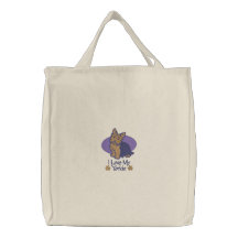 Amor Yorkshire Terrier Bolsa De Mano Bordada
