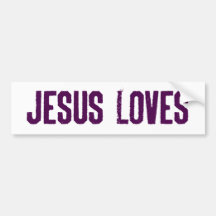 Amores de Jesús Pegatina De Parachoque