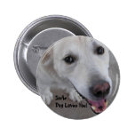 ¡Amores del perro de la sonrisa usted! Botón Pins