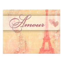 Amorío en París Invitacion Personal
