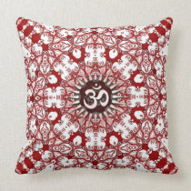 Amortiguador/almohada rojos blancos de OM de la ma almohadas