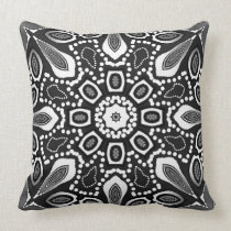 Amortiguador geométrico blanco de la mandala del n almohadas