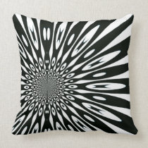 Amortiguador óptico blanco negro Trippy del modelo almohadas