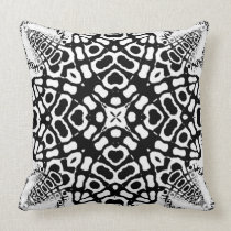 Amortiguador tribal geométrico blanco negro del mo almohadas
