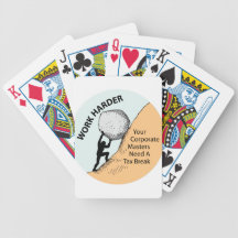 Amos corporativos más duros del trabajo necesitan  baraja cartas de poker