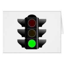 Ampel traffic light grün green karten