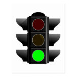 Ampel traffic light grün green postkarten