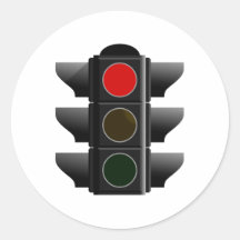 Ampel traffic light rot red aufkleber