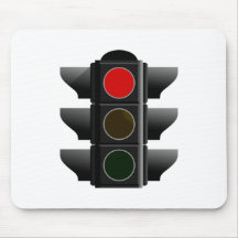 Ampel traffic light rot red mousepad