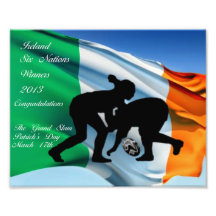 Ampliación irlandesa de la foto del rugbi de las m