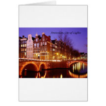 Amsterdam, ciudad de luces (por St.K.) Tarjeton