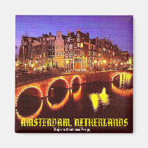 AMSTERDAM, PAÍSES BAJOS IMAN DE NEVERA