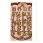 Amusing Alphabet de dama Wonder's Postales