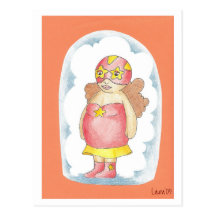 Ana Nube de Algodón Tarjeta Postal