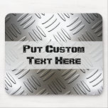 Añada el texto a la placa de metal Mousepad del di