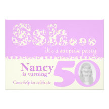 Añada su cumpleaños de la sorpresa del ssh de la f invitacion personalizada