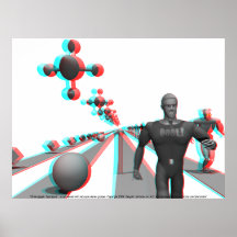 anáglifo 3D: Spaceport Poster