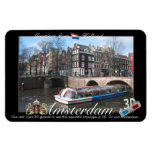 Anáglifo de la opinión de Amsterdam Holanda 3D Iman Rectangular