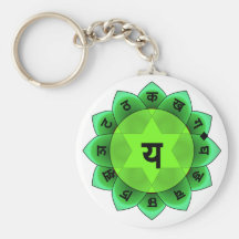 Anahata el corazón Chakra Llavero Personalizado