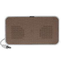 Anaranjado oscuro con los puntos blancos simples PC altavoces
