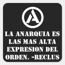 anarquia del la calcomanía cuadradas