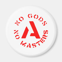 Anarquismo - ningunos dioses ningunos amos imanes de nevera