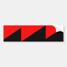 Anarquista, bandera política de Colombia Etiqueta De Parachoque