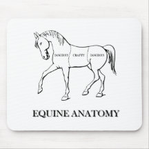Anatomía equina alfombrilla de ratón