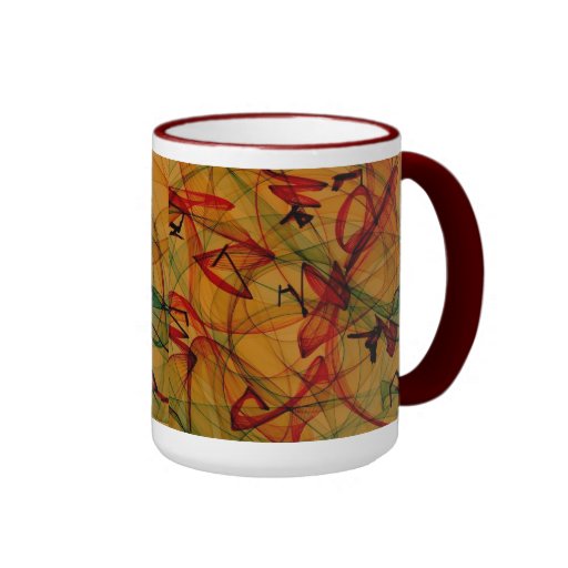 Ancas de rana - arte abstracto taza de café