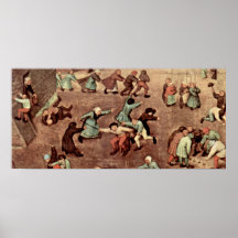Anciano de Pieter Bruegel - los juegos de los niño Impresiones
