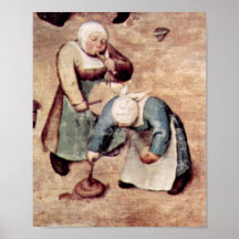 Anciano de Pieter Bruegel - los juegos de los niño Impresiones