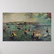 Anciano de Pieter Bruegel - parábola del sembrador Poster