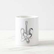 Ancla con el apoyo tazas de café