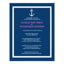 ANCLA l boda temático del destino náutico Invitaciones Personales
