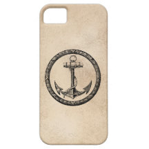 Ancla y guirnalda iPhone 5 Case-Mate fundas