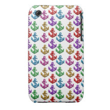 Anclas coloridas Case-Mate iPhone 3 cárcasa