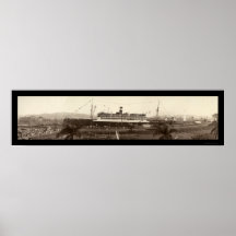 Ancon de los SS en la foto 1939 de Panamá Poster
