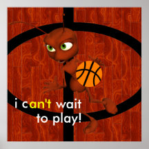 Andre el poster del baloncesto de la hormiga