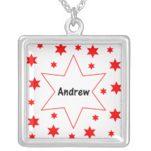 Andrew (estrellas del rojo) collares