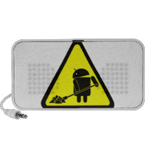 Androide bajo construcción mini altavoces