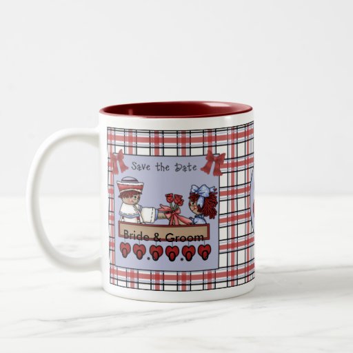 Andy Raggedy y Annie, ahorran la taza de la fecha