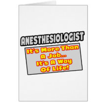 Anesthesiologist… más que el trabajo, manera de vi tarjetas