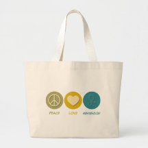 Anesthesiology del amor de la paz bolsa lienzo