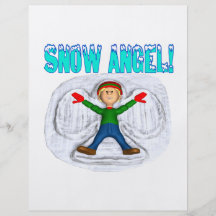 Ángel 3 de la nieve tarjetas informativas