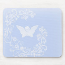 Ángel azul alfombrillas de raton 