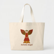 Ángel bonito del otoño bolsas