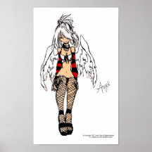 ángel coloreado poster